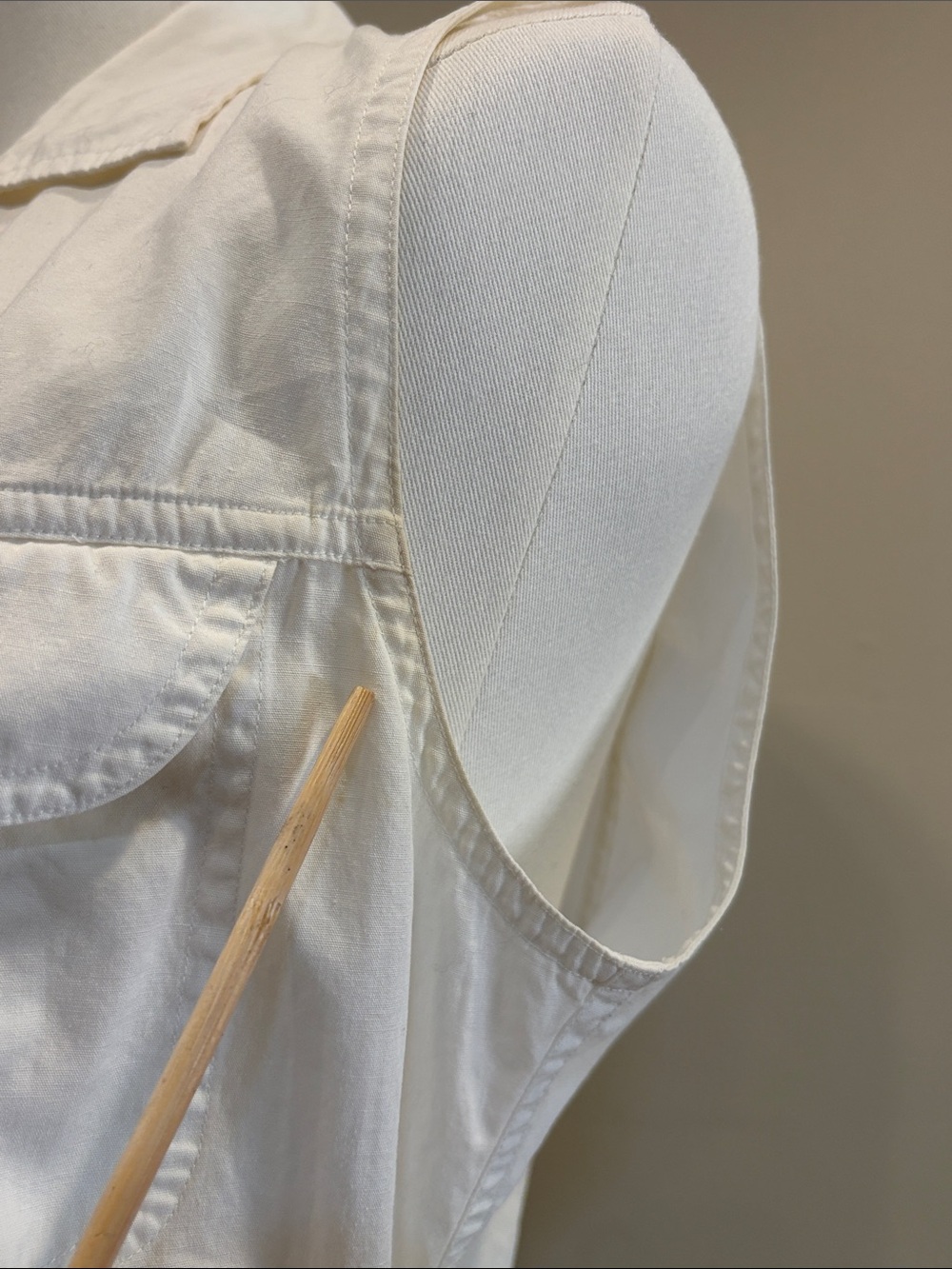 Vintage Ralph Lauren Country White Button-Up Bodysuit Top size Small *As-Is* - Picture 5 of 13